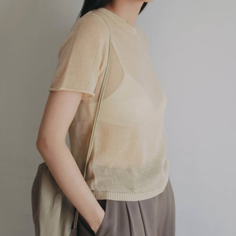 【anuke】Wrapcami Layered Knit　※納期7月上旬～8月上旬