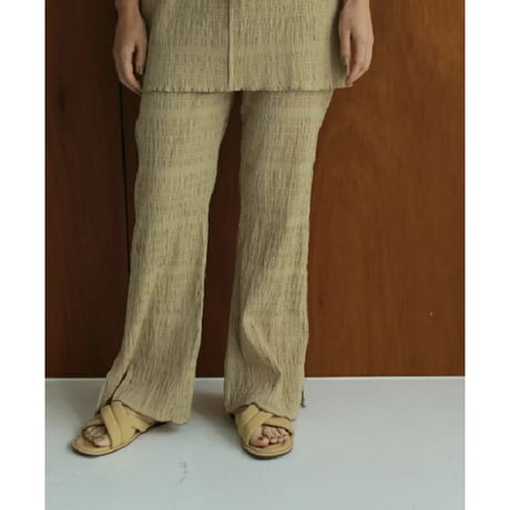 【ànuke】Shirring Slit Pants