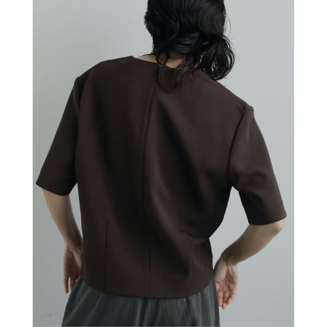 【anuke】Powershoulder Vneck Tops※9月上～10月上