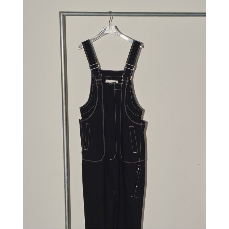 TODAYFUL Frontzip Cotton Salopette ブラック