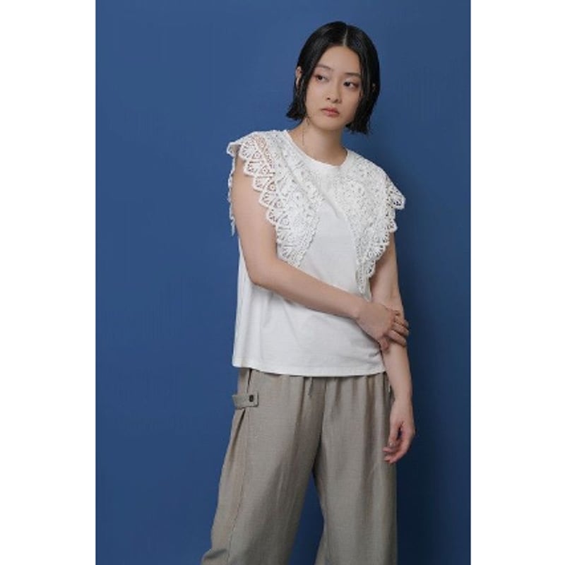 CYAN tokyo】レースカラーノースリTOPS | selectshop kusukusu