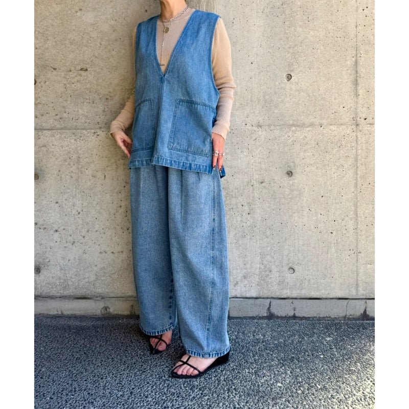 CLOCHE】デニムカーブパンツ | selectshop kusukusu