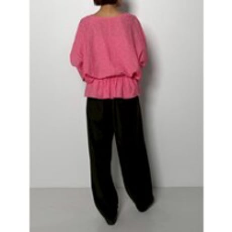 【CHIGNON】ﾌﾘﾙ衿付きSH　納期：12月中旬～1月中旬