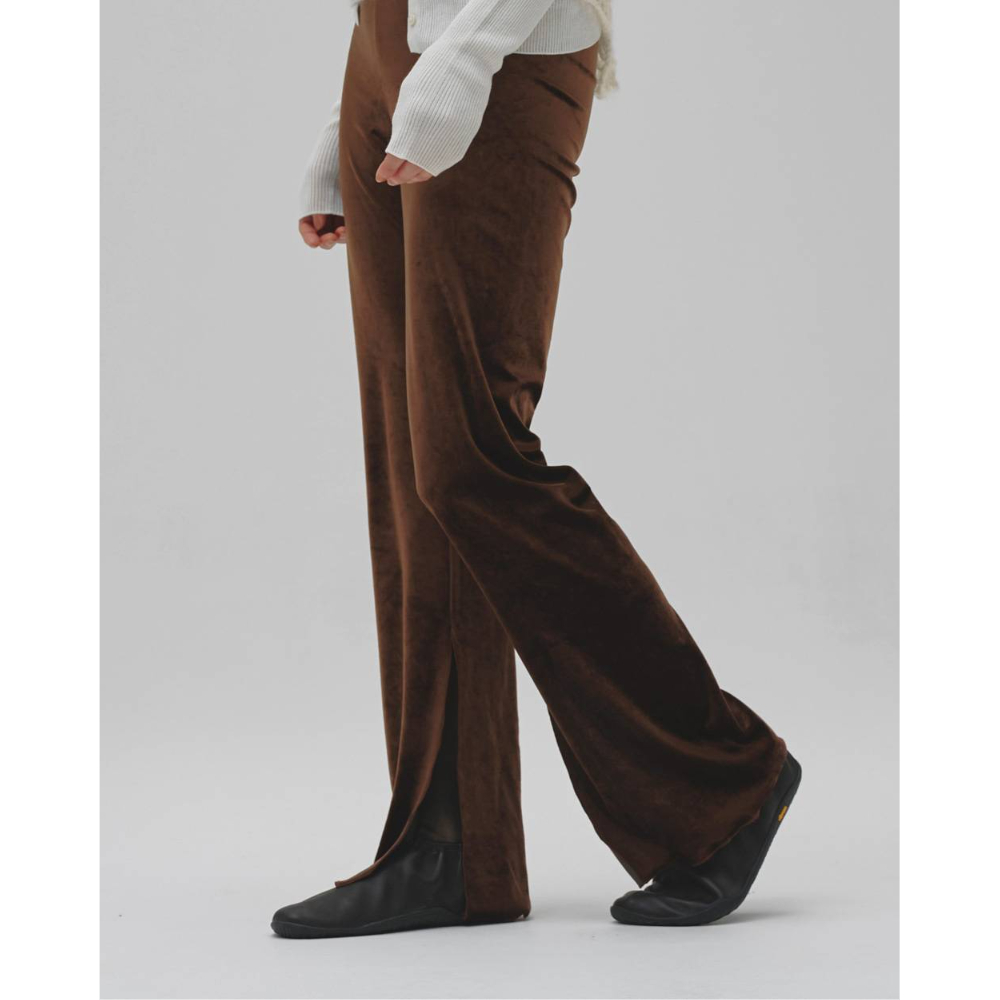 TODAYFUL】Velour Slit Leggings ※納期8月下旬～9月下旬 | s