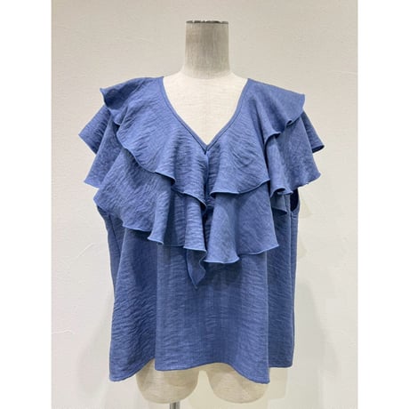 【CYAN tokyo】レイヤーフリルフレンチTOPS