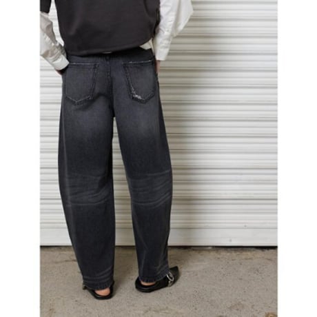 【YENN】CURVED SEAM DENIM PT　※予約