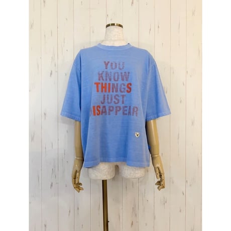 【L'ours Polaire et Bleu】YOU KNOWピグメント半袖T