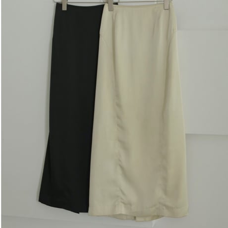 【anuke】Satin Pencil Skirt　※納期2月下旬〜3月下旬