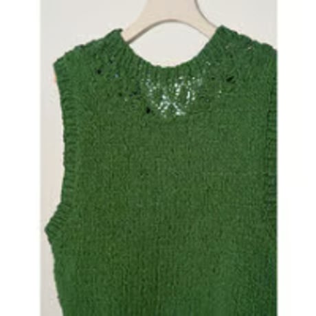 【YENN】CROCHET YORK VEST ※納期8/上～8/中