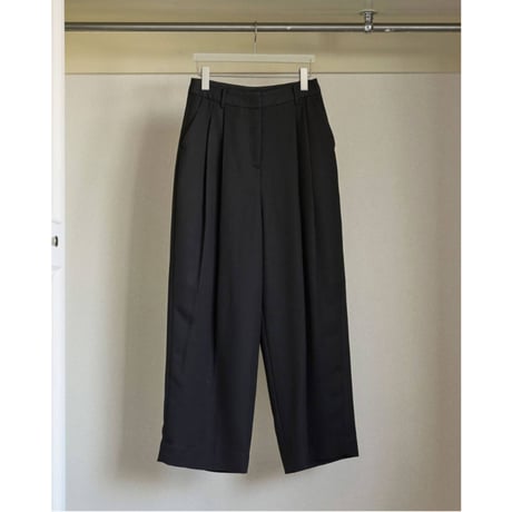 【anuke】Twill Satin Pants　※納期7月中旬～8月中旬