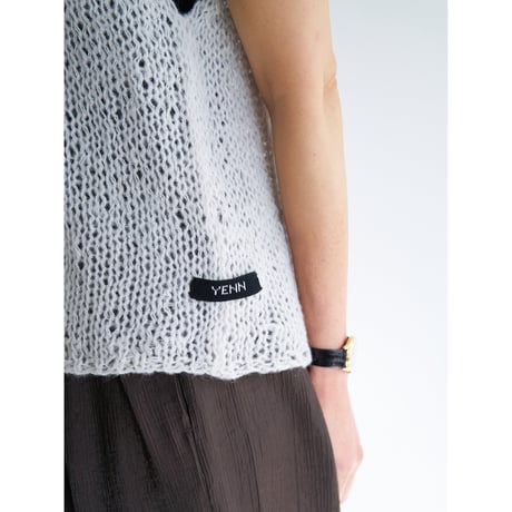 【YENN】MOHAIR HAND VEST 　※納期：8月中旬〜9月中旬