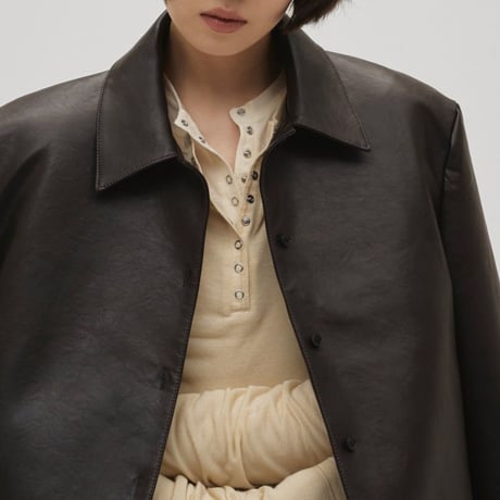 【TODAYFUL】Leather Shirts Jacket　※納期2月中旬〜3月中旬