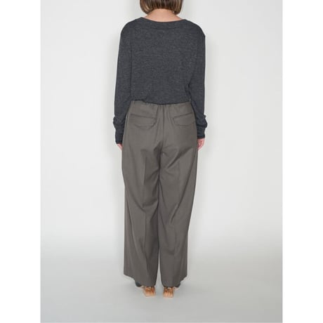 【YENN】WOOL BLEND TWO TUCK PT