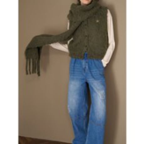 【YENN】FLUFFY MUFFLER※納期8/上～8/中