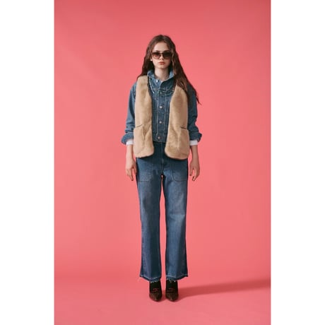 LE MELANGE デニムベスト CATEGORY LE MELANGE | selectshop kusukusu