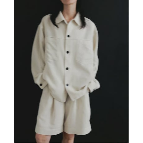【anuke】Tuck Half Pants