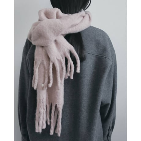 【anuke】Soft Fringe Stole　※納期11月上旬～12月上旬