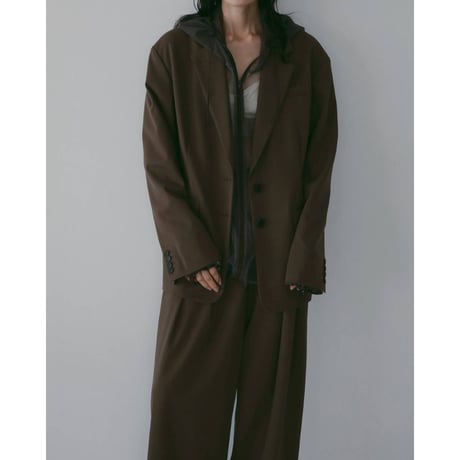 【anuke】Doubletuck Wide Pants