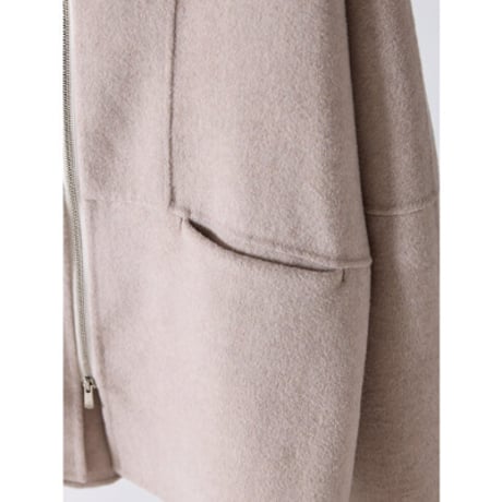 【YENN】ZIP COLLAR MID COAT