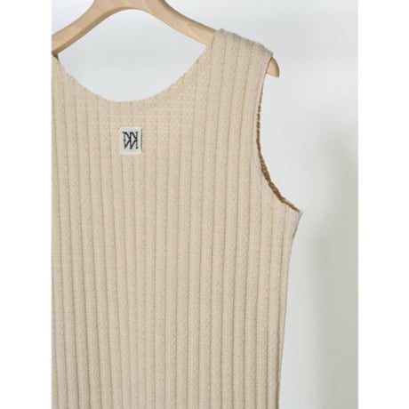 【YENN】CUT OFF RIB TANKTOP