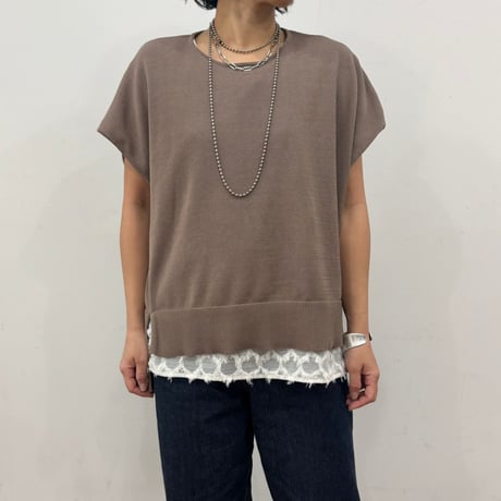 【siro de labonte】design knit T