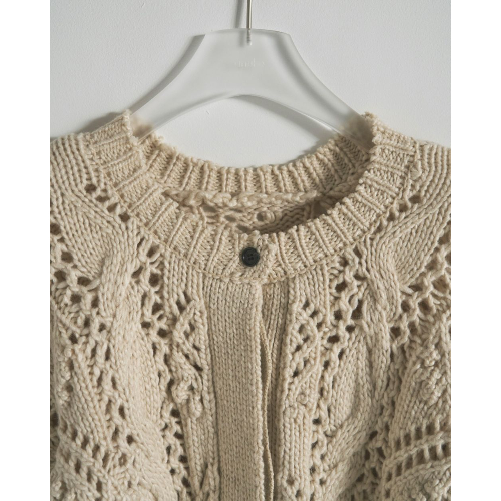 anuke】Cable Knit Cardigan | selectshop kusukusu