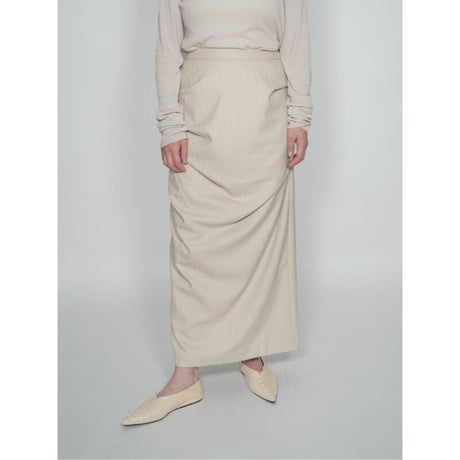 【YENN】UNEVEN DRAPED SKIRT