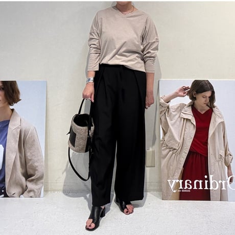 【Boutique Ordinary】【kusukusu限定カラー】2-Way Dolman Like Number Print Tops