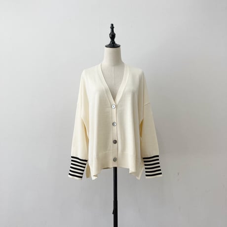 【siro de labonte】bordersleeve cardigan