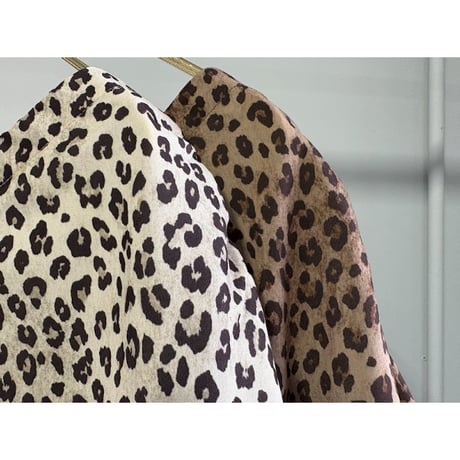 【MARGAUX VINTAGE】レオパードシャーリングトップス