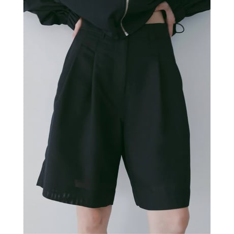【anuke】Tuck Half Pants