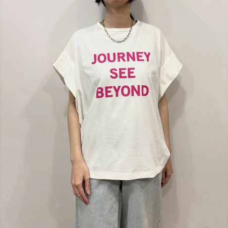 【siro de labonte】JOURNEY tuck sleeve Tshirt　※納期4月初旬～5月初旬