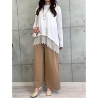 【ROSIEE】大人可愛い裾レースTOPS