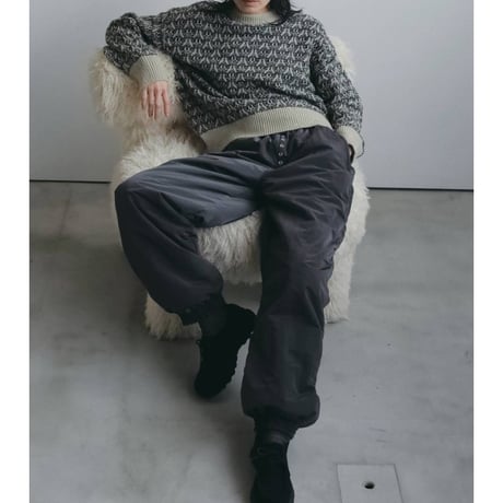 【anuke】Reversible Padding Pants　※納期12月上旬～1月上旬
