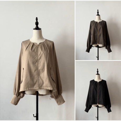 【siro de labonte】tuck collar jacket