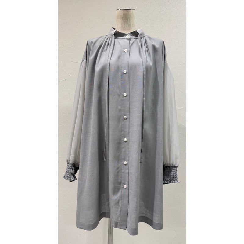 CYAN TOKYO】ギャザーリネンシアーコンビチュニック | selectshop kus