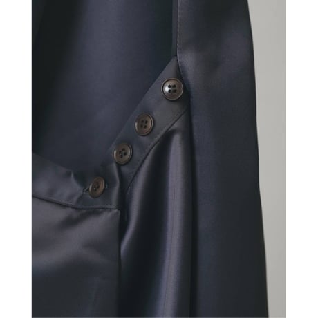 【TODAYFUL】Asymmetry Satin Dress　※納期6月中旬～7月中旬