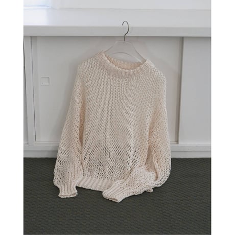 【anuke】Tapeyarn Loose Knit　※納期3月上旬～4月上旬