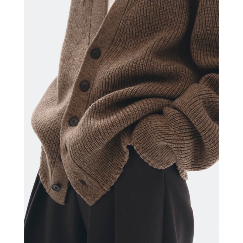 り*ぃ様 todayful Wool Ribknit Cardigan キナリ TODAYFUL】Wool Ribknit Cardigan | selectshop ku
