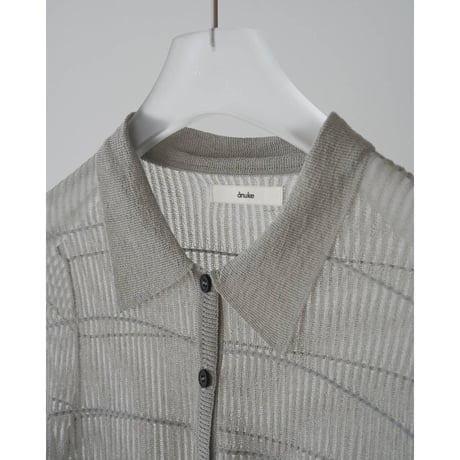 【anuke】Sheerborder Knit Shirts　※納期4月中旬～5月中旬