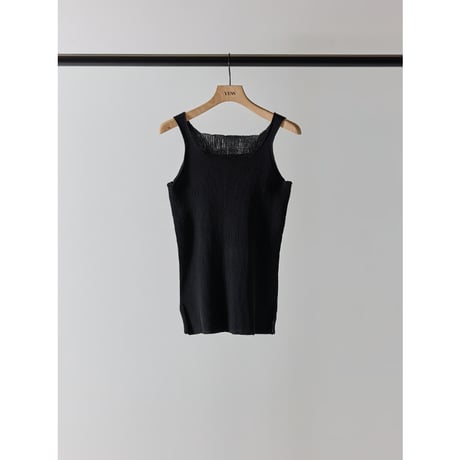 【YENN】LINEN RIB TANKTOP