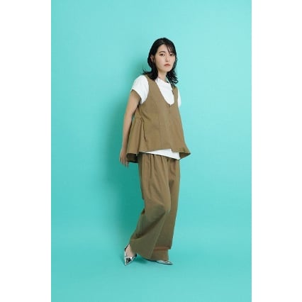 CYAN TOKYO】バックギャザーリネンチノベスト | selectshop kusukusu