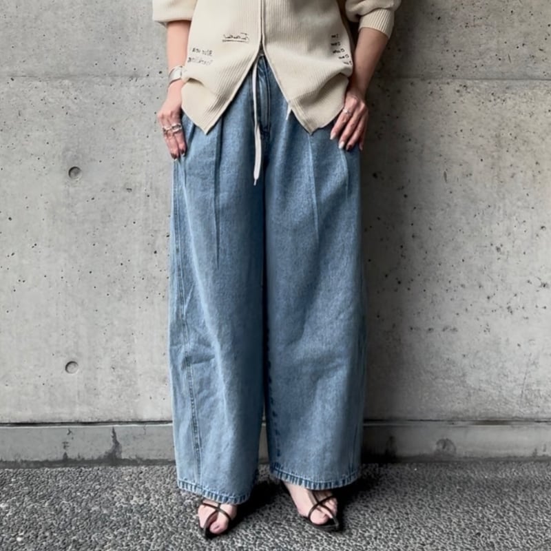 CLOCHE】デニムカーブパンツ | selectshop kusukusu