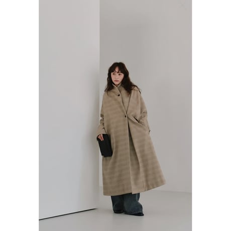 【Halla】tweed long coat※納期9中～10中