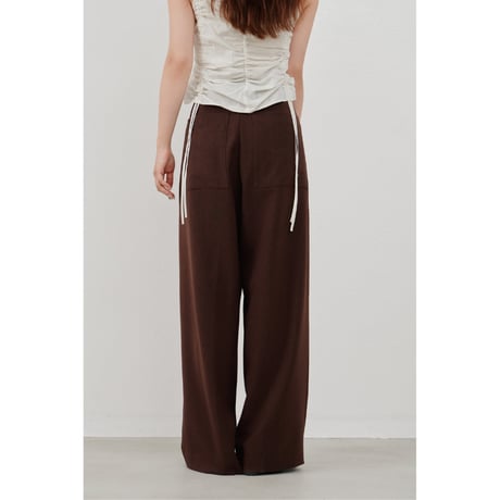 【Hella】pintuck wide pants　※納期3月中旬〜4月中旬
