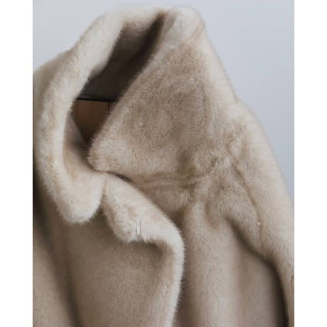 【anuke】Eco Minkfur Jacket　※納期11月下旬～12月下旬