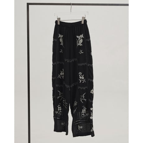 【TODAYFUL】Embroidery Patchwork Trousers