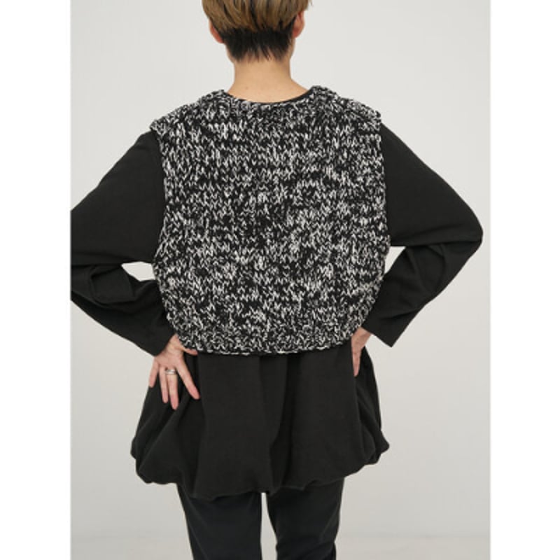 トップス YENN MIX HAND KNIT VEST YENN】MIX HAND KNIT VEST | selectshop kusukusu