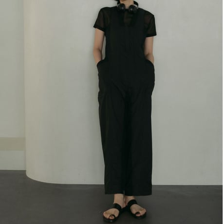 【anuke】Drawstring Vneck Combinaison    ＊