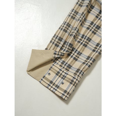 【YENN】CHECK BIG SHIRT